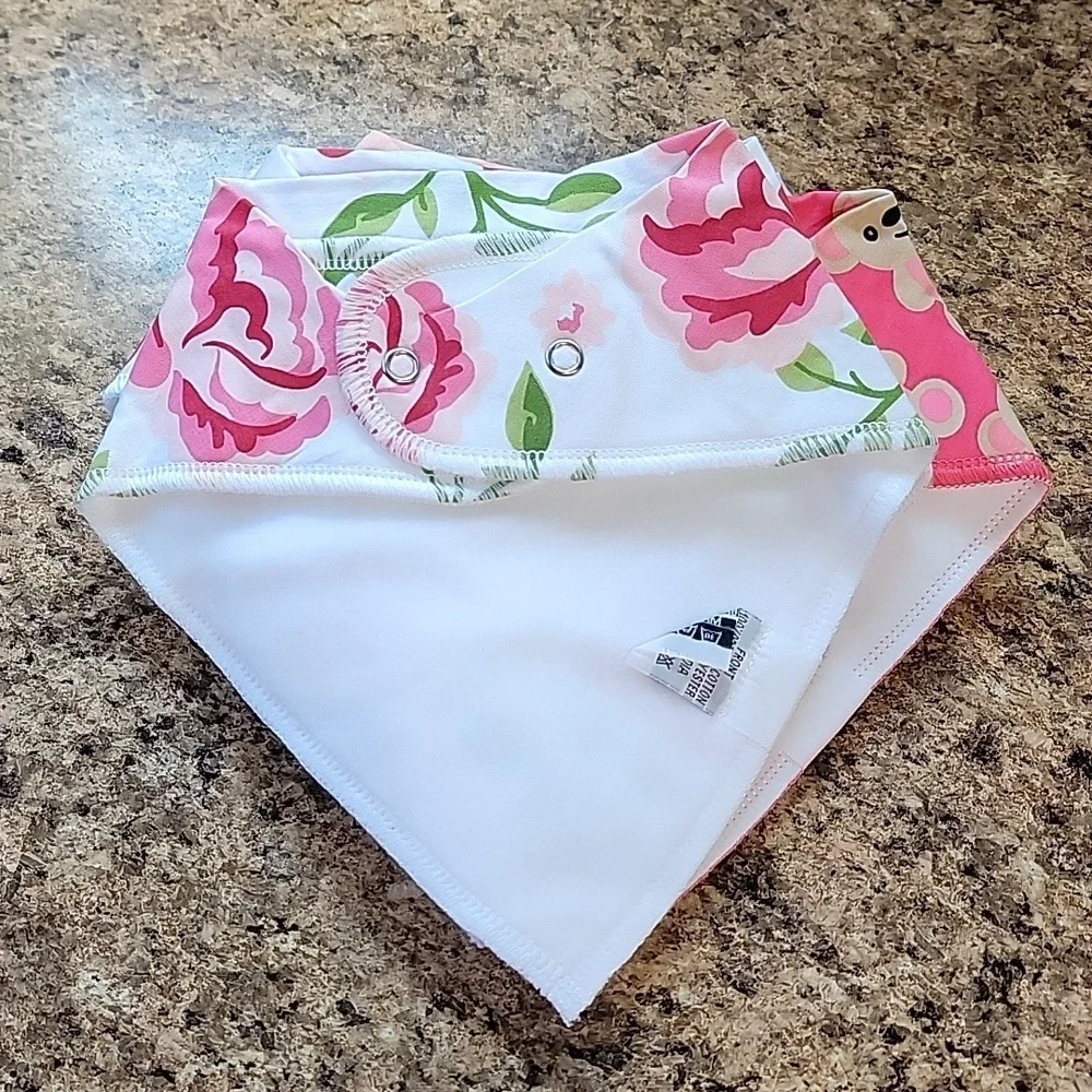 Baby Daulia Multi Print Bandana Bib Set of 7 New